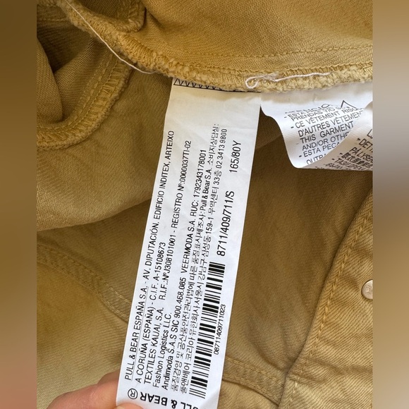 Jacket sand-colored patchwork denim by Pull & Bear, Size S, new with tag - Picture 15 of 16